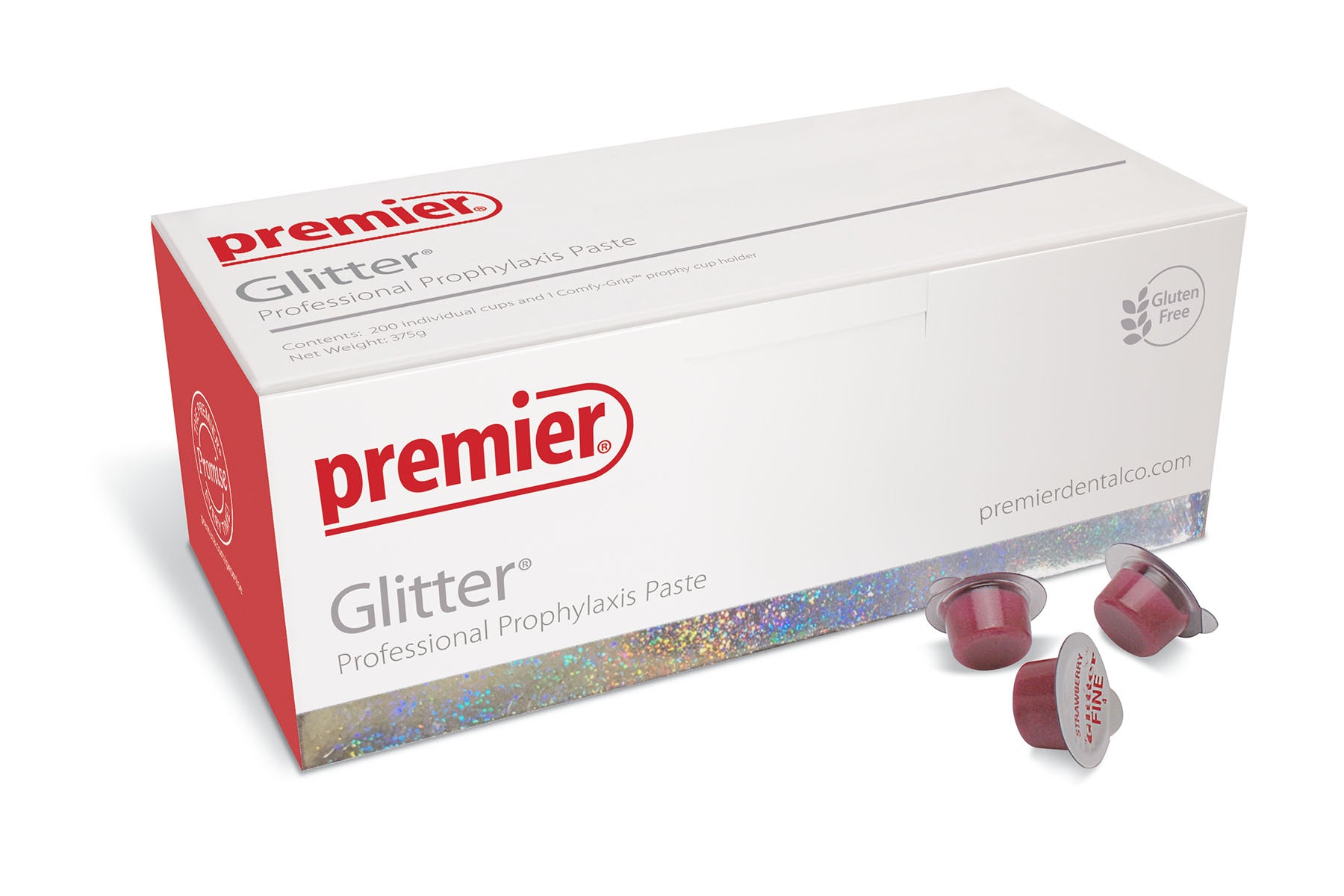 Premier Dental 9007432 Glitter Prophy Paste Medium Bubblegum 200/Bx EXP Oct 2022 Premier Dental 9007432 Glitter Prophy Paste Medium Bubblegum 200/Bx EXP Oct 2022